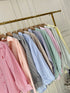 Women Stripes Collar Down Shirts